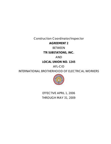 Ibew 1245 contract. Things To Know About Ibew 1245 contract. 